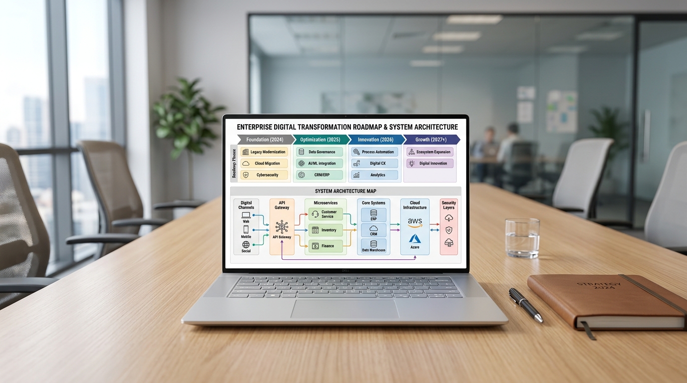 Digital Transformation & Consulting service visual